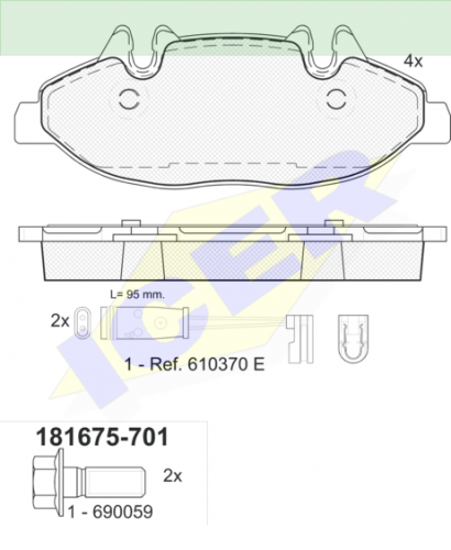 ΔΙΣΚΟΦΡΕΝΑ ICER  MERCEDES VIANO 24007