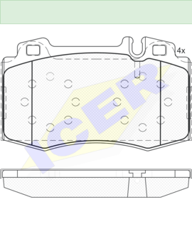 ΔΙΣΚΟΦΡΕΝΑ ICER  MERCEDES-BENZ M CLASS   23045