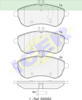 ΔΙΣΚΟΦΡΕΝΑ ICER MERCEDES C CLASS 24306