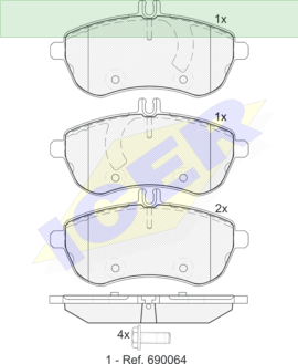 ΔΙΣΚΟΦΡΕΝΑ ICER MERCEDES  C CLASS 24306