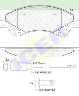 ΔΙΣΚΟΦΡΕΝΑ ICER  FORD TRANSIT 24485