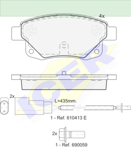 ΔΙΣΚΟΦΡΕΝΑ ICER  FORD TRANSIT 24486