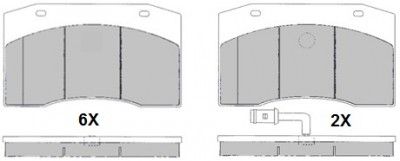 BRAKE PADS GRANTEX CV101 IVECO CITY CLASS 29074