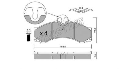 BRAKE PADS TRUSTING MERCEDES SPRINTER 29076