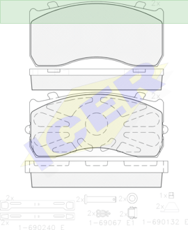 ΔΙΣΚΟΦΡΕΝΑ ICER  MERCEDES ATEGO 815-1013 29115