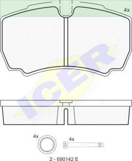 ΔΙΣΚΟΦΡΕΝΑ ICER  IVECO DAILY IV 29123