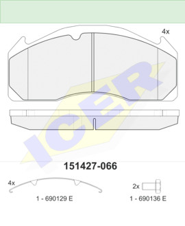 ΔΙΣΚΟΦΡΕΝΑ ICER VOLVO 8500 29125