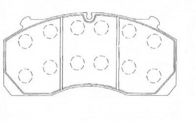 BRAKE PADS GRANTEX CV101 DAF SB 29150