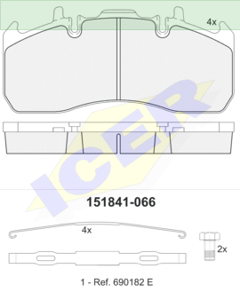 ΔΙΣΚΟΦΡΕΝΑ ICER ROR VOLVO FL 29173