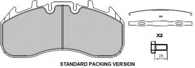 BRAKE PADS GRANTEX CV101 VOLVO FH-FL-FM 29187