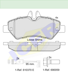 ΔΙΣΚΟΦΡΕΝΑ ICER  MERCEDES SPRINTER 29190