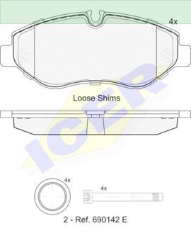 ΔΙΣΚΟΦΡΕΝΑ ICER MERCEDES SPRINTER VITO 29192