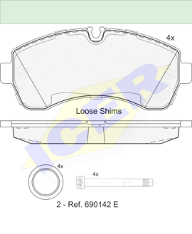 ΔΙΣΚΟΦΡΕΝΑ ICER  MERCEDES SPRINTER ΕΜΠΡΟΣΘΙΟ 29200