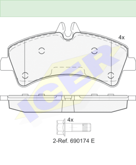 ΔΙΣΚΟΦΡΕΝΑ ICER MERCEDES SPINTER ΟΠΙΣΘΙΟ 29217