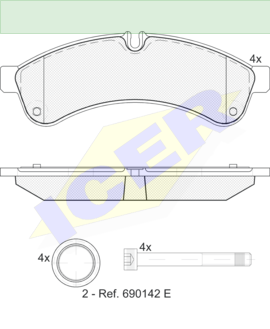 ΔΙΣΚΟΦΡΕΝΑ ICER IVECO DAILY IV 29231