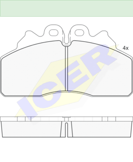 BRAKE PADS ICER IVECO EUROCARGO I-III 29256