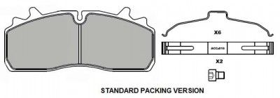 BRAKE PADS GRANTEX CV104 VOLVO FL RVI D