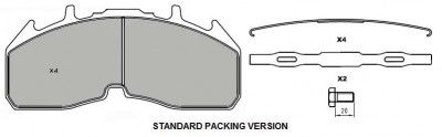 BRAKE PADS GRANTEX CV104 SCANIA S-SERIES 29332