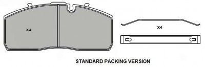 BRAKE PADS GRANTEX CV104 MERCEDES DCA-L7 HALDEX