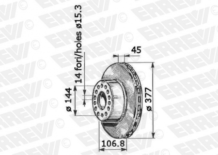 ΔΙΣΚΟΠΛΑΚΑ ERREVI ΙVECO EUROCARGO I-III 2995702