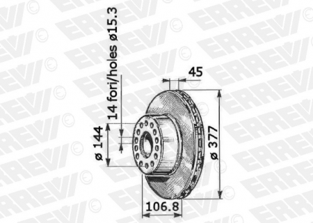 ΔΙΣΚΟΠΛΑΚΑ  ERREVI ΙVECO EUROCARGO  I-III 2995702