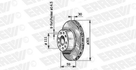 ΔΙΣΚΟΠΛΑΚΑ ERREVI IVECO DAILY IV-VI 2996122