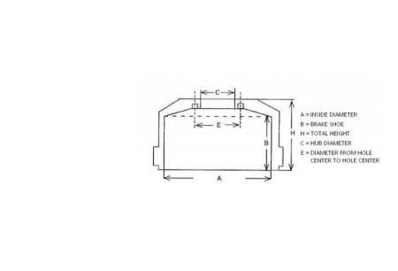 BRAKE DRUM MB REAR BRAKE SHOE 250 HEIGHT 277