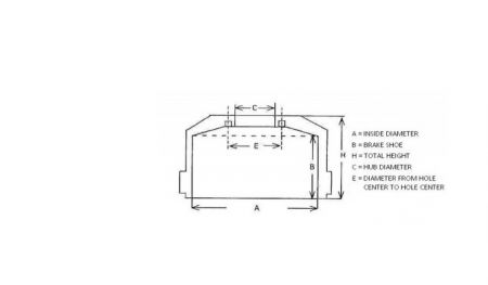 BRAKE DRUM MB REAR BRAKE SHOE 250 HEIGHT 277