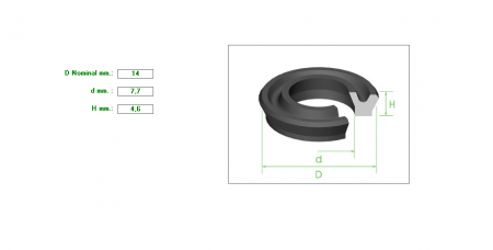 Seal 14X7.7X4.6