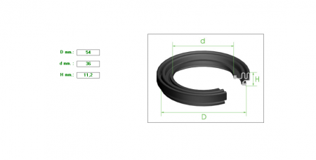 ΚΑΛΥΜΜΑ ΔΑΓΚΑΝΑΣ 45/αρα 54mmx36x11.2