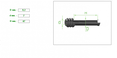Pin Bushing  D:9.2 d:7 H:47