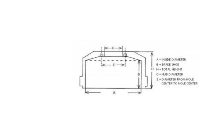 BRAKE DRUM SCANIA FRONT BRAKE SHOE 190 HEIGHT 249 FLANGE 10MM