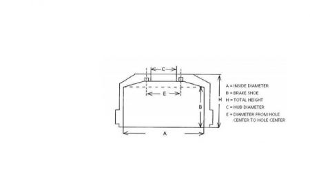 BRAKE DRUM SCANIA REAR BRAKE SHOE 189 HEIGHT 265 WITH GROOVE