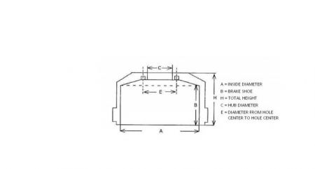 BRAKE DRUM SCANIA REAR BRAKE SHOE 216 HEIGHT 296