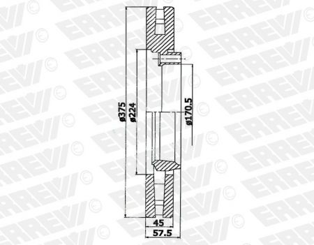 BRAKE DISC  ERREVI SAF SKRB 4079001000