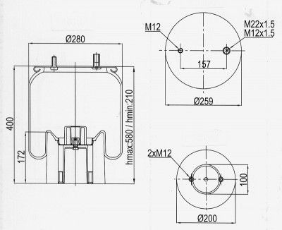 AIR SPRING  4157NP05