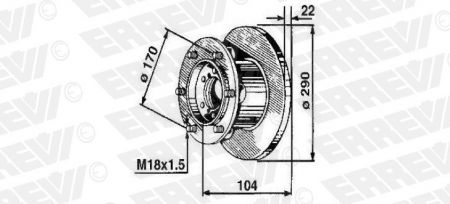 ΔΙΣΚΟΠΛΑΚΑ ERREVI ΙVECO DAILY III 504080994