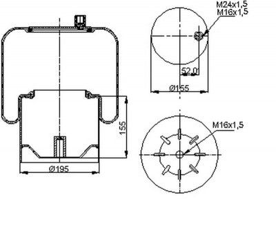 AIR SPRING  4390NP01