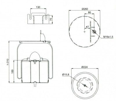 AIR SPRING  4580N META
