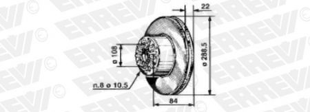 ΔΙΣΚΟΠΛΑΚΑ ERREVI ΙVECO DAILY II 1908773