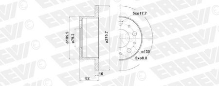 ΔΙΣΚΟΠΛΑΚA  ERREVI CITROEN  JUMPER 424939