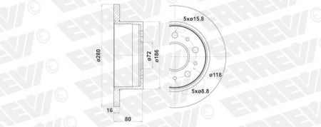 ΔΙΣΚΟΠΛΑΚΑ ERREVI CITROEN JUMPER 51740245