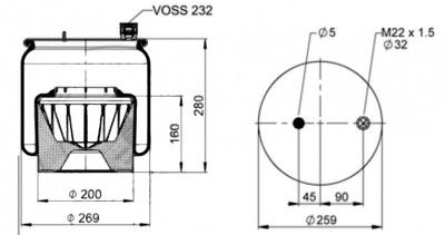 ΑΕΡΟΦΟΥΣΚΑ MERCEDES 6122NP46