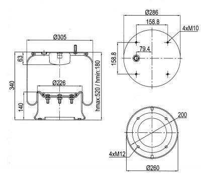 ΑΕΡΟΦΟΥΣΚΑ  BPW SAF 810MB