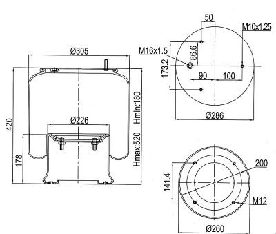AIR SPRING  811M16K1