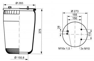 AIR SPRING  836M