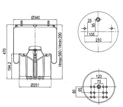 AIR SPRING  881MBK BPW36