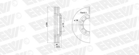 ΔΙΣΚΟΠΛΑΚΑ ERREVI ISUZU GRAFTER 8973718760