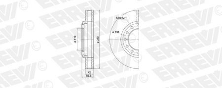 ΔΙΣΚΟΠΛΑΚΑ ERREVI ISUZU N 8971686321