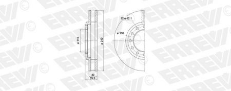 ΔΙΣΚΟΠΛΑΚΑ  ERREVI ISUZU N 8971686321